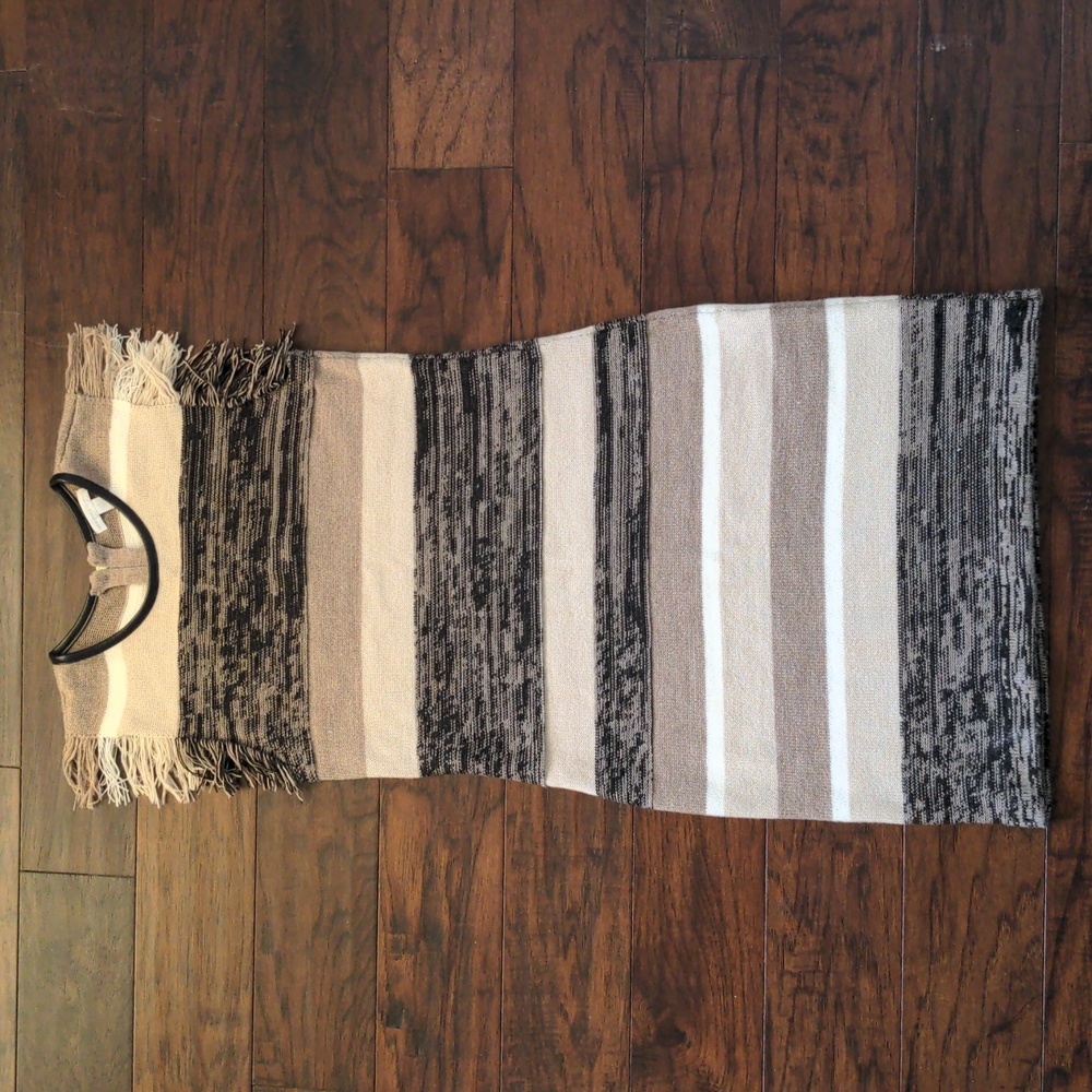 New York & Company Striped Sleeveless Sweater Dress Sz M